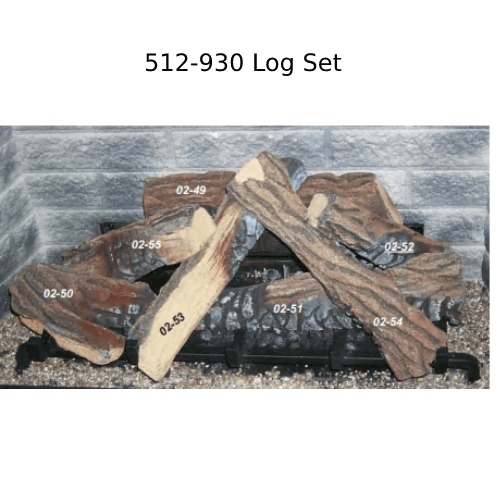 Regency Fireplace Log Sets ( | ) - Log Set (512-930)