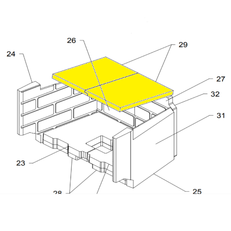 Regency FP90 Wood Fireplcae Top Baffle Brick (001-955)