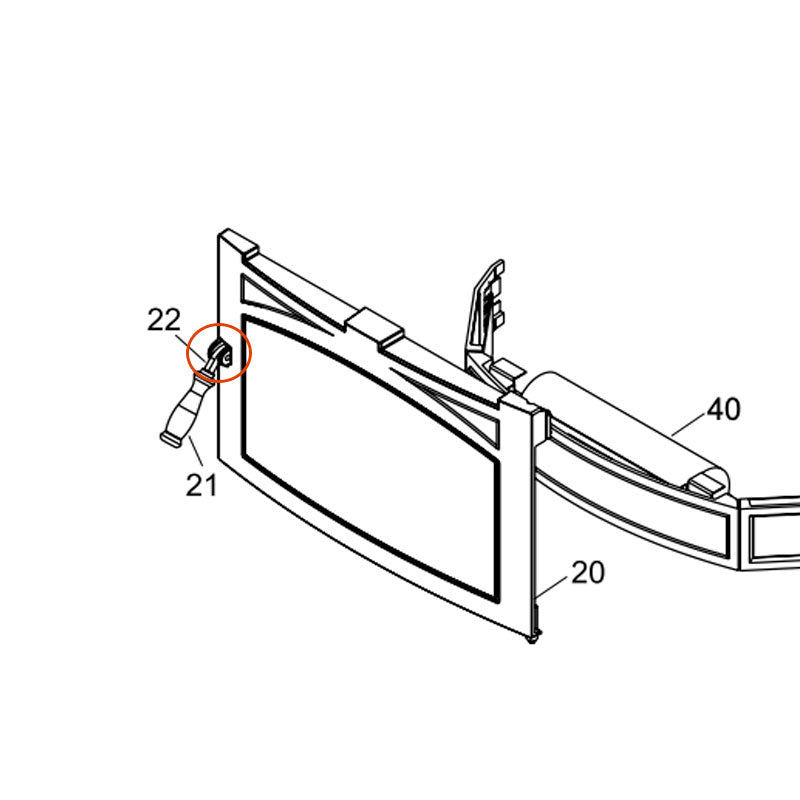 Regency Door Handle Assembly - F1150/F1500/F2450/i1150/i1500S/i2450M/i2500M (021-973)