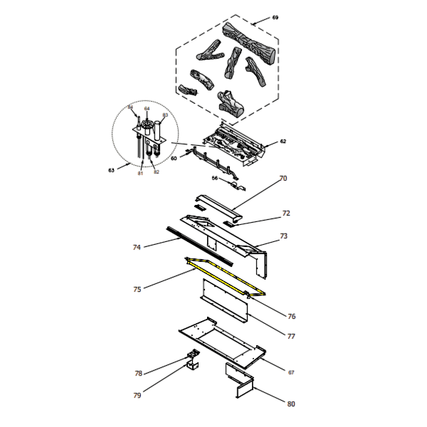 Regency Firebox Baffle 3/10 (404-050)