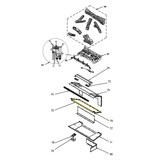 Regency Firebox Baffle 3/10 (404-050)
