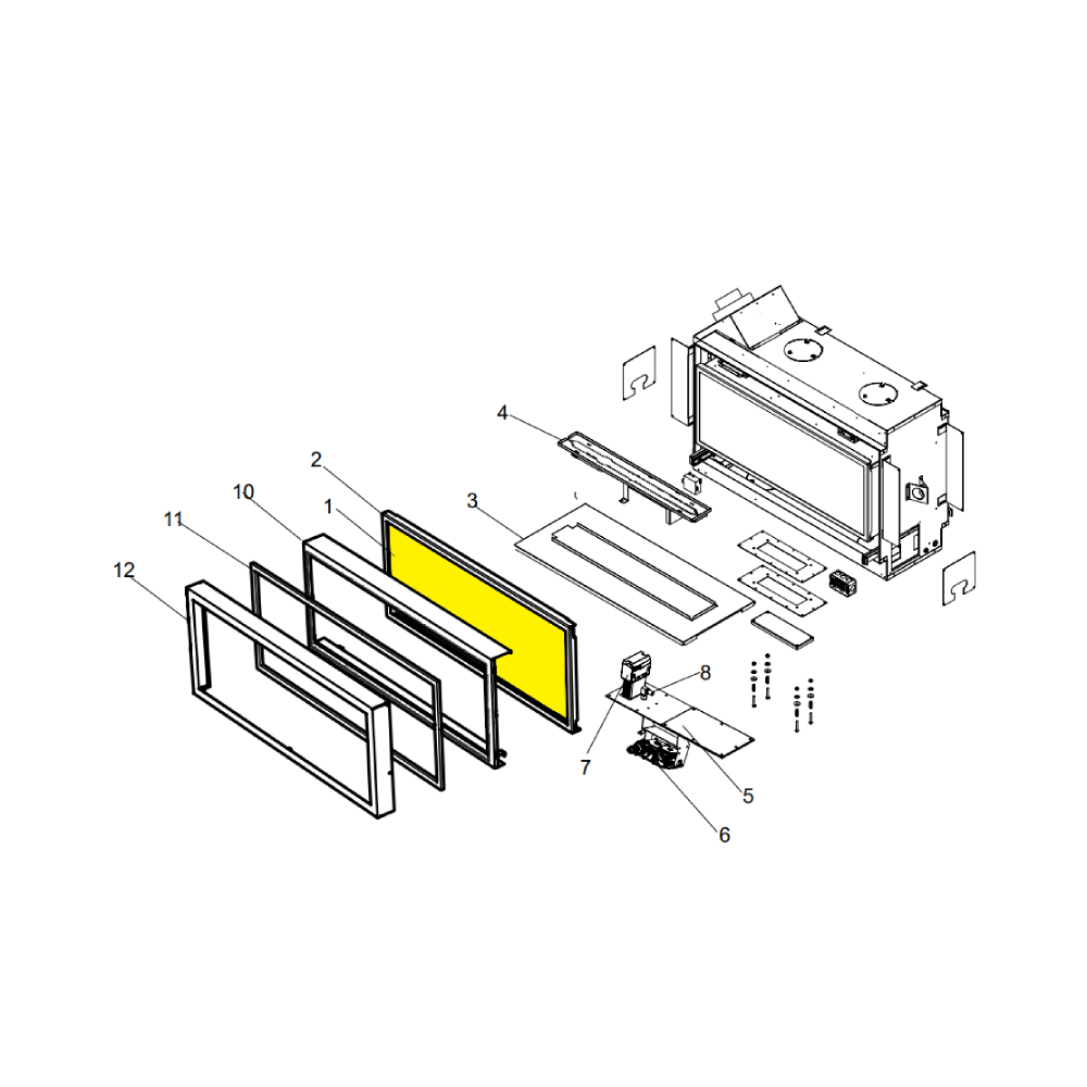Regency Flush Glass Replacement - Horizon 42" Series (940-361/P) - Image 2