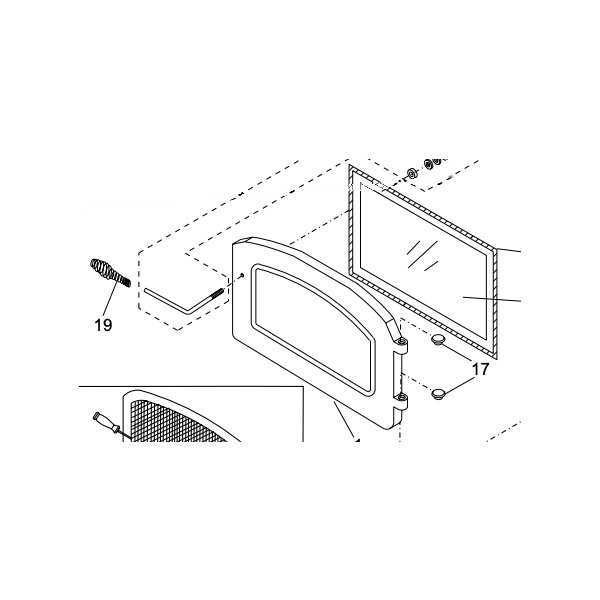 Regency Black Door - Classic Wood Stoves F31 / H21 / I24 / I3100 (850-151)