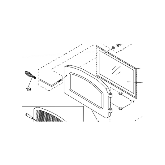 Regency Black Door - Classic Wood Stoves F31 / H21 / I24 / I3100 (850-151)