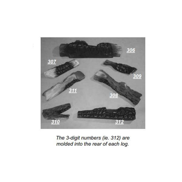 Regency Oak Log Set (770-930) - Image 2