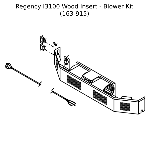 Regency I3100 Wood Insert Blower Kit (163-915)