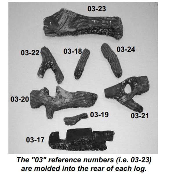 Regency Log Set - E33 (340-930)