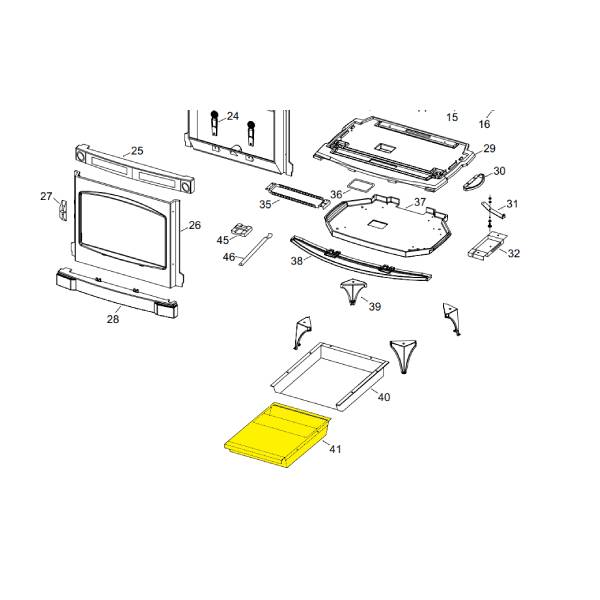 Regency Ash Pan Drawer Assembly (220-516)