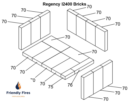 Regency Brick Kit - I2400/HI2450/I2500/HI300/I2450 (180-960)