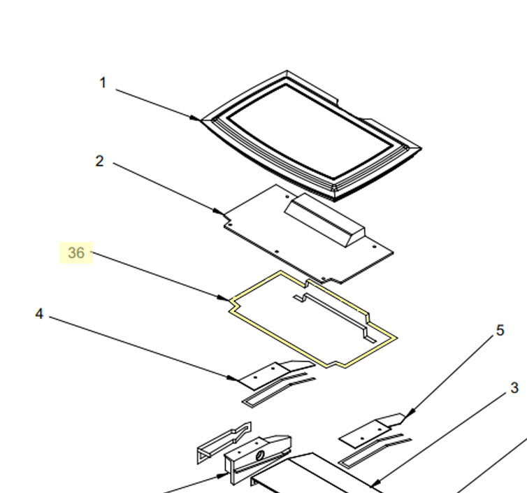 Regency Gasket - H200/H300 Wood Stove Firebox Top Gasket (936-299) (846-688)